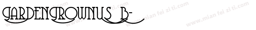 GardenGrownUS B字体转换